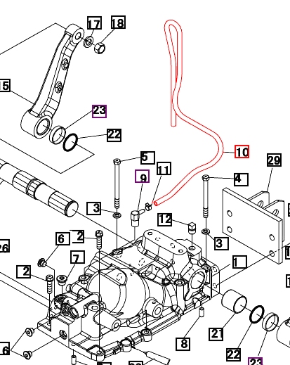 Mahindra Tractor Hydraulic Hose 7×650 09804070653 Mahindra Direct Parts