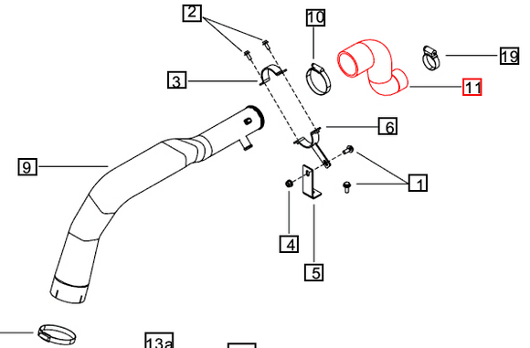 Mahindra Tractor AC Hose 006026326C91 Mahindra Direct Parts