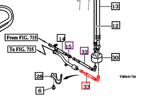 Mahindra Tractor AC Suction Hose 14527081240 Mahindra Direct Parts