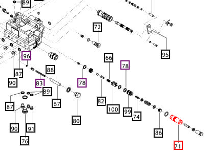 Mahindra Tractor Valve Housing Shock Load RV Adjustable 007206218C1 Mahindra Direct Parts