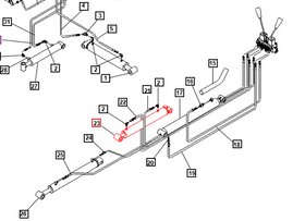 Mahindra Tractor Backhoe Dipper Cylinder KMW31702047 Mahindra Direct Parts