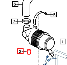 Mahindra Tractor Air Cleaner Restriction Indicator 18021032100 Mahindra Direct Parts
