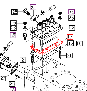 Mahindra Tractor Injection Pump Shim 3 (T 0.1) E630152111 Mahindra Direct Parts