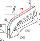 Mahindra Tractor Insulator - Top Side of Hood Panel 14726010100 Mahindra Direct Parts