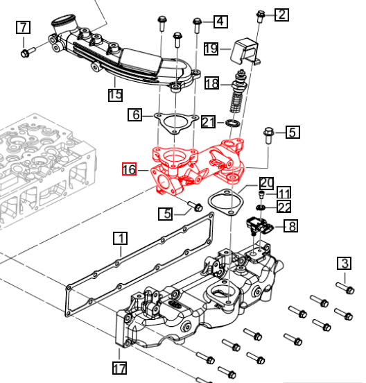 Mahindra Tractor Intake Pipe 006029111V1 Mahindra Direct Parts