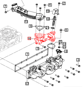 Mahindra Tractor Intake Pipe 006029111V1 Mahindra Direct Parts