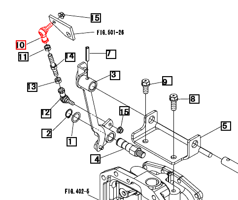 Mahindra Tractor Differential Lock Ball Joint 19467721000 Mahindra Direct Parts