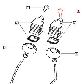 Mahindra Tractor Knob - Gear Shifter Lever 000013188P05 Mahindra Direct Parts