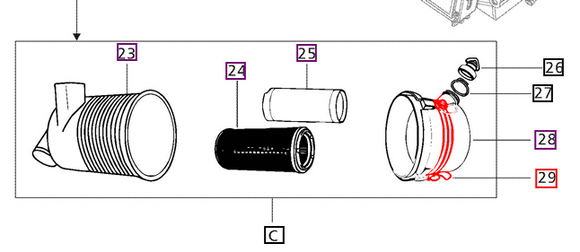 Mahindra Tractor Air Filter Latch 006000491F1 Mahindra Direct Parts