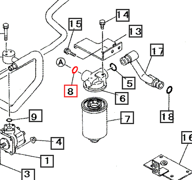 Mahindra Tractor O-ring 08300100240 Mahindra Direct Parts