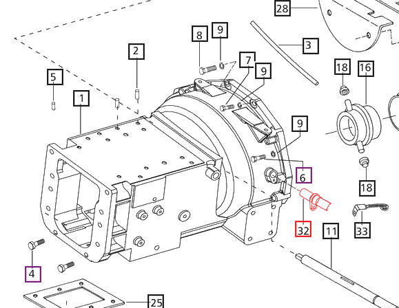 Mahindra Tractor Sensor Engine Speed E007701297D91 Mahindra Direct Parts