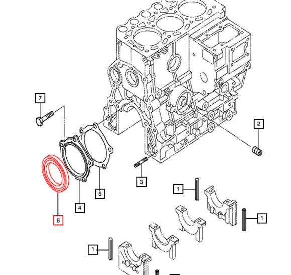 Mahindra Tractor Rear Main Oil Seal 006053099N01 Mahindra Direct Parts