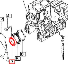 Mahindra Tractor Rear Main Oil Seal 31A07-02300 Mahindra Direct Parts