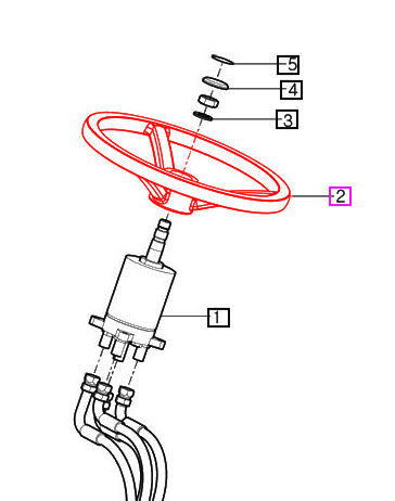 Mahindra Tractor Steering Wheel 10514012000 Mahindra Direct Parts