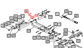 Mahindra Tractor Mower Mounting Latch AME452495 Mahindra Direct Parts