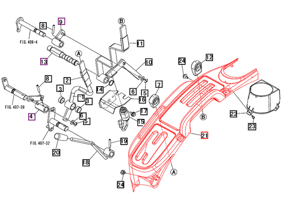 Mahindra Tractor Lever Guide Left Hand LH 19017752000 Mahindra Direct Parts
