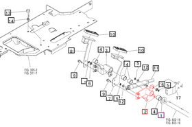 Mahindra Tractor HST Control Link Arm Left Hand LH 16067911AG0 Mahindra Direct Parts