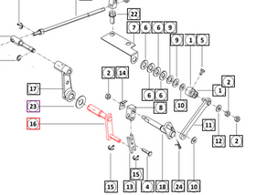 Mahindra Tractor Hydraulic Link Assembly 007217535K11 Mahindra Direct Parts