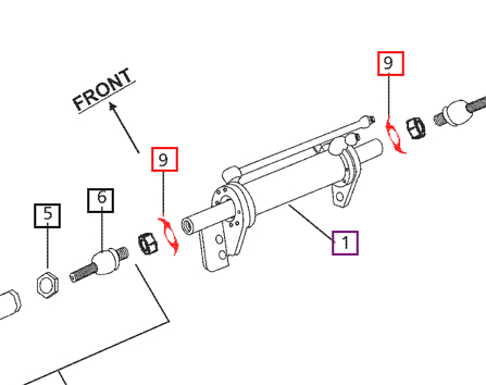 Mahindra Tractor Lock Plate For Power Steering Linkage 007602491C1 Mahindra Direct Parts