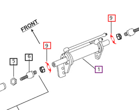 Mahindra Tractor Lock Plate For Power Steering Linkage 007602491C1 Mahindra Direct Parts
