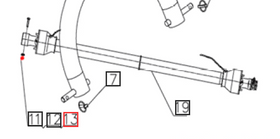 Mahindra Tractor Post Hole Digger PTO Locknut LN3816CC Mahindra Direct Parts
