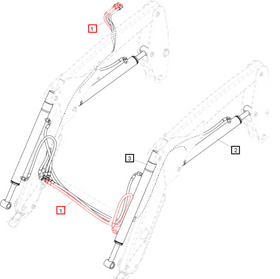 Mahindra Tractor Loader Main Hose Kit 60070275ALO Mahindra Direct Parts
