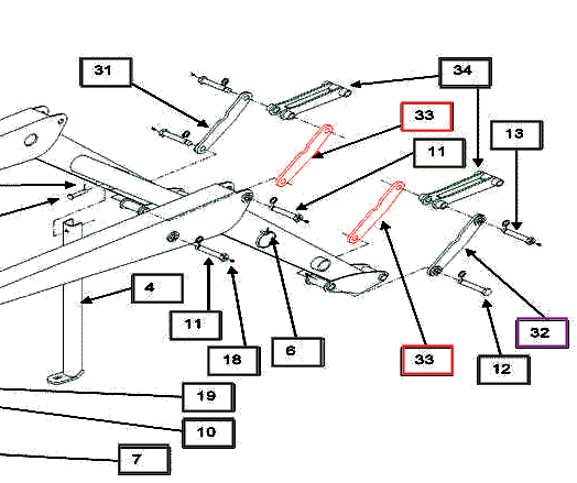 Mahindra Tractor Loader Boom Link Plate KMW11083058 Mahindra Direct Parts