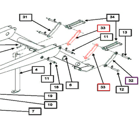 Mahindra Tractor Loader Boom Link Plate KMW11083058 Mahindra Direct Parts