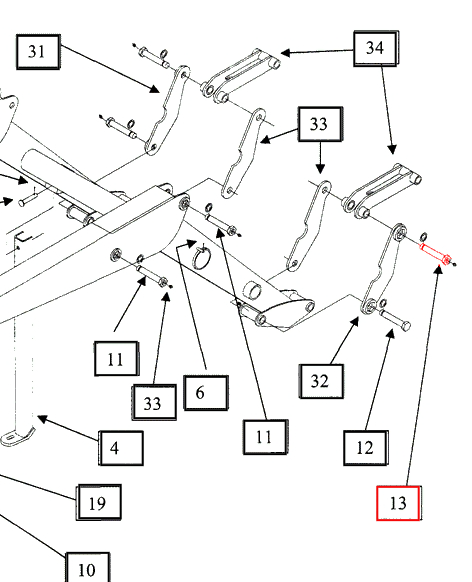 Mahindra Tractor Loader Pivot Pin 1-1/8x672 Grease KMW05502614 Mahindra Direct Parts