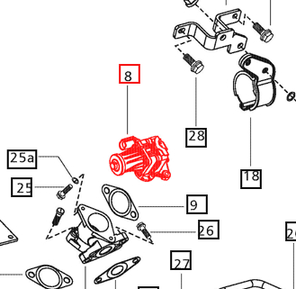 Mahindra Tractor DC Motor EGR Valve 006015962D2 Mahindra Direct Parts