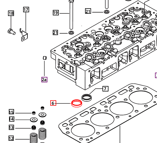 Mahindra Tractor Ring - Valve Seat Intake 0302BB0261N Mahindra Direct Parts