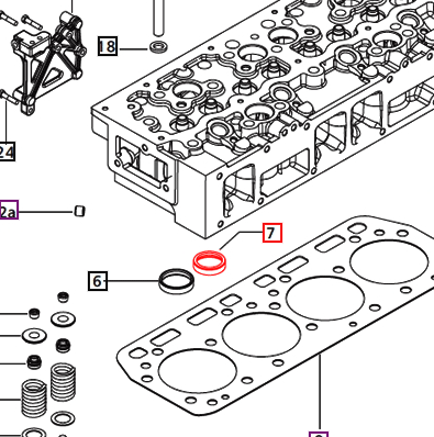 Mahindra Tractor Ring - Valve Seat Exhaust 0302BB0271N Mahindra Direct Parts