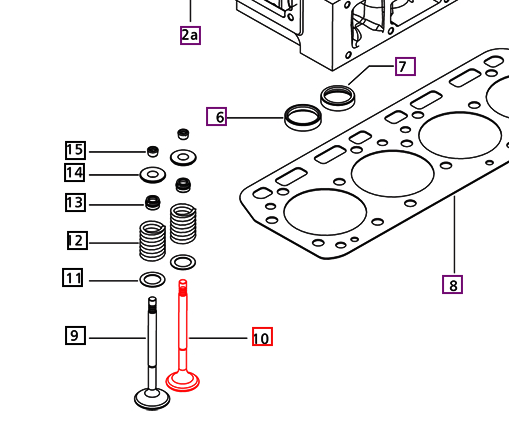 Mahindra Tractor Exhaust Valve 005557662R1 Mahindra Direct Parts