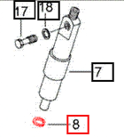 Mahindra Tractor Injector Copper Washer 006002097B1 Mahindra Direct Parts