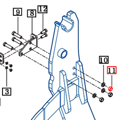 Mahindra Tractor Hex Nut M14 V3044600140 Mahindra Direct Parts