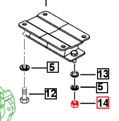 Mahindra Roxor Hex Nut M10x1.25x8x8 SF0301011 Mahindra Direct Parts