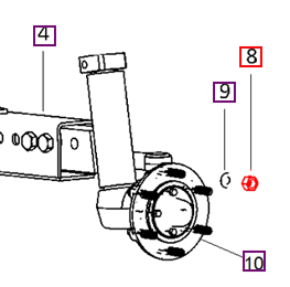 Mahindra Tractor Nut M14x1.5 000013119P04 Mahindra Direct Parts