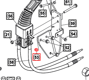 Mahindra Tractor Loader Lock Nut 5052434ALO Mahindra Direct Parts
