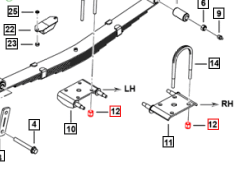 Mahindra Roxor Nylon Locknut G12 7x1 27x19x5 SF0302041 Mahindra Direct Parts