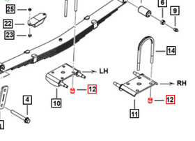 Mahindra Roxor Nylon Locknut G12 7x1 27x19x5 SF0302041 Mahindra Direct Parts
