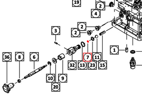 Mahindra Tractor Hydraulic Lift Knob O-Ring 007213975L1 Mahindra Direct Parts