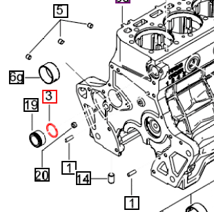 Mahindra Tractor Water Pump Sleeve O-Ring 006016824V1 Mahindra Direct Parts