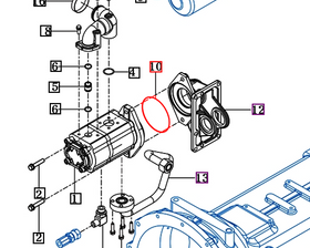 Mahindra Tractor Hydraulic Gear Pump O-ring V7231020105 Mahindra Direct Parts