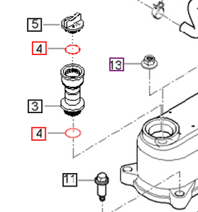 Mahindra Tractor Oil Plug O-ring 04811-50300 Mahindra Direct Parts