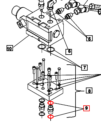 Mahindra Tractor Loader Diverter Valve O-ring KMW05806498 Mahindra Direct Parts