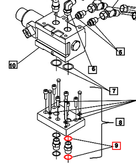 Mahindra Tractor Loader Diverter Valve O-ring KMW05806498 Mahindra Direct Parts
