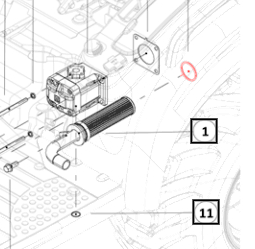Mahindra Tractor O-ring Suction Filter 000704348R1 Mahindra Direct Parts