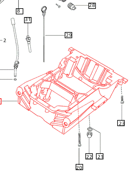 Mahindra Tractor Oil Pan 006000391F1 Mahindra Direct Parts