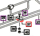 Mahindra Tractor Felt Pad Clamp Plate FIP 001081897R1 Mahindra Direct Parts