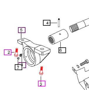Mahindra Tractor Bolt M18x2.5 007603285C1 Mahindra Direct Parts